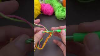 Easy crochet i cord pattern new way to make I cord [upl. by Akirdnahs282]