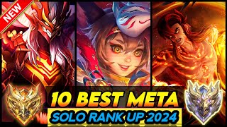 10 BEST META HEROES TO SOLO RANK UP FASTER Update 2024  Mobile Legends Tier List [upl. by Ahmed]