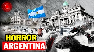 Horror en Argentina Mira como animales se congelan [upl. by Alilahk]