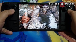 God of War on Steam Deck OLED [upl. by Anirehtak]