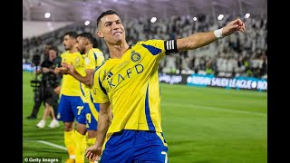 Cristiano Ronaldo scores late winner with a penalty for AlNassr as AlShabab miss their own spotki [upl. by Ardnazil892]