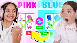 ONE Colour TRADING CHALLENGE With My BEST FRIEND In Adopt Me Roblox [upl. by Kannav]