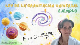 Fuerza gravitatoria varias masas  Ejemplo  Física 2º Bachillerato [upl. by Ahseryt461]