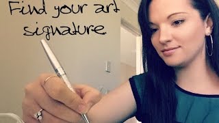 Q and A How to find your art Signature [upl. by Hung]