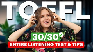 Full Listening Practice Test with Answers  Score 3030 on the TOEFL [upl. by Garceau]