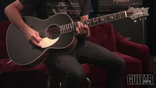 PRS SE Parlor P20E acousticelectric guitar  demo [upl. by Antonie581]