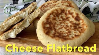 Homemade Cheese Flatbread in a Pan  Ready in Few Minutes [upl. by Grados]