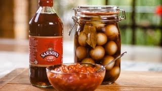 Pickled Onions Recipe  Sarsons [upl. by Teahan]