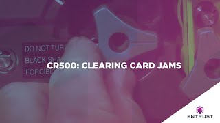 Datacard CR500 Clearing Card Jams [upl. by Aymahs]