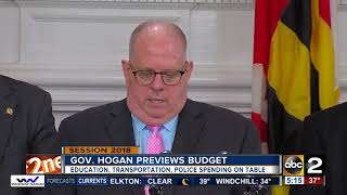 Hogan provides highlights of his budget proposal [upl. by Nauqes889]