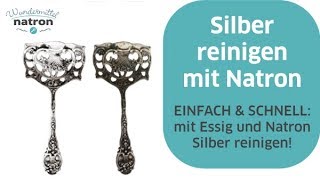 Silber reinigen mit Natron und Essig [upl. by Malinowski905]