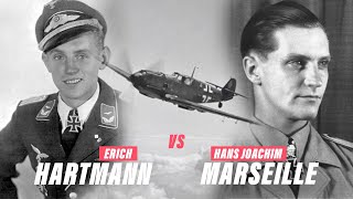 Battle of the Aces Erich Hartmann vs HansJoachim Marseille [upl. by Aihsenad]