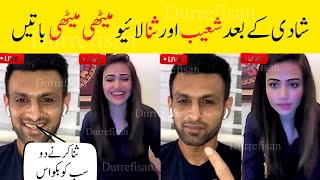 Sana javed and Shoaib Malik live after Wedding [upl. by Sethrida716]