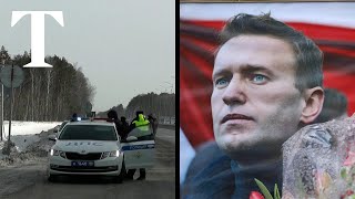 Police in Yekaterinburg prevent people from laying flowers in memory of Navalny [upl. by Aitsirk442]