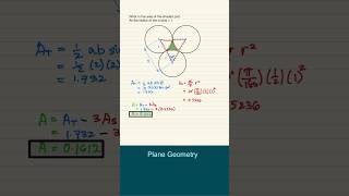 Plane Geometry  Area of Circle and Triangle [upl. by Joerg311]