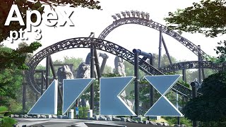 Planet Coaster  Apex Part 3  Rocky Rugged Theming [upl. by Ransome692]