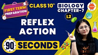 Reflex Action in 90 Seconds  Control and Coordination Class 10  NCERT Class 10 Biology Chapter7 [upl. by Rawna]