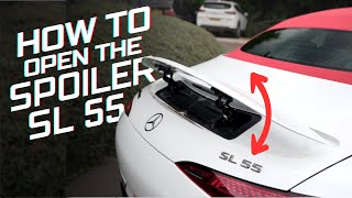 How To Work The Spoiler On Your MercedesBenz SL 55 Convertible AMG Line [upl. by Richy]