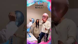 Unusual and cute gender reveal ❤️💙 genderreveal announcement [upl. by Paske]