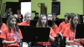 Fulton County Junior High Honors Band  The Red The White and The Blues by Sandy Feldstein [upl. by Akcirre189]