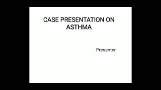 Case presentation on ASTHMA Pharm D [upl. by Quinlan605]