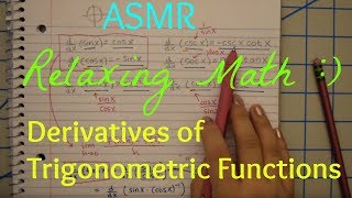 ASMR Math  Calculus  Derivatives of Trigonometric Functions [upl. by Nibas]