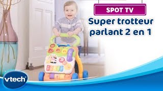 Super trotteur parlant 2 en 1  Un trotteur parlant avec tableau déveil détachable  VTech [upl. by Airetak]