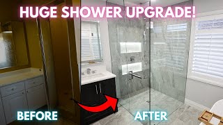 How to Build a Curbless Shower  COMPLETE GUIDE  Bathroom Renovation [upl. by Munafo479]