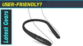 RoomyRoc Bluetooth Headphones Review Wireless Neckband Headset with Retractable Earbuds [upl. by Salakcin]