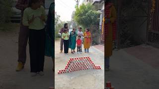 Glass Tower Challenge me Dadi fail ho Gayi 😄🤪 shorts funny comedy familychallenge funnyshorts [upl. by Nnyleuqcaj]