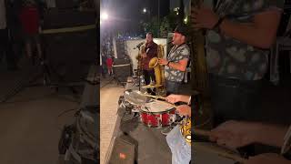 tzaneret streetband groove barisax drums [upl. by Alyahsat300]