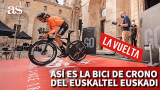 LA VUELTA 2021  Las características de la ORBEA ORDU del EUSKALTEL EUSKADI en la crono de BURGOSAS [upl. by Yelyk29]