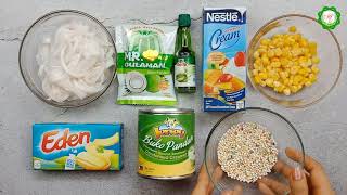 Buko Pandan Tapioca Recipe  How to make Buko Pandan  Buko Pandan Sagot Gulaman [upl. by Conant]