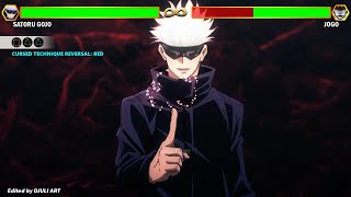 Gojo vs Jogo WITH HEALTHBARS  JUJUTSU KAISEN [upl. by Olson420]