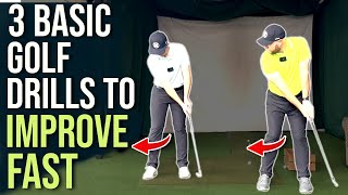 3 Basic Golf Drills To Improve Your Golf Swing [upl. by Acysej]