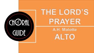 The Lords Prayer  ALTO Malotte [upl. by Darrow506]