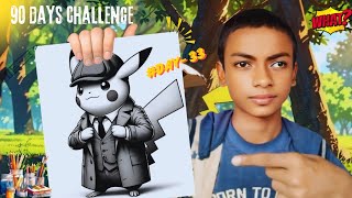 ✨🥰How to draw Pikachu 🤩🫣  art drawing long pikachu viralvideo [upl. by Ajnek]