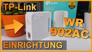 Einrichtung amp Konfiguration TPLink TLWR902AC WLAN Access Point  Router  Repeater [upl. by Eirovi]