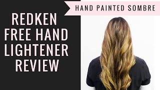 REDKEN FREE HAND LIGHTENER REVIEW SOMBRE TUTORIAL [upl. by Ennyletak]