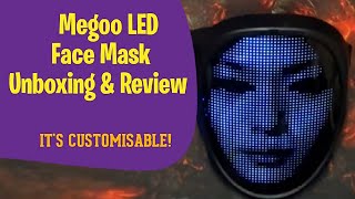 Megoo LED Face Mask Unboxing and Review  Its customisable [upl. by Blau583]