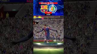 Barcelona Vs Getafe shorts gameplay efootball [upl. by Ritch664]