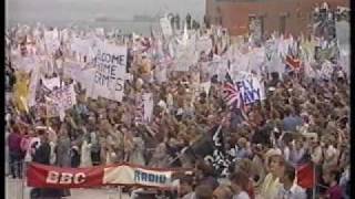 THE FALKLANDS CONFLICT  RETURN OF HMS HERMES TO PORTSMOUTH [upl. by Zerla]