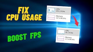 How to Fix 100 CPU Usage Windows 10  High CPU laptop  Boost FPS [upl. by Anatnahs313]