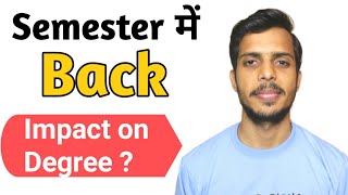 Back Log in Semester  DU Semester Examination  Impact on Degree Back log Solution CLUSTERcareer [upl. by Modnarb]