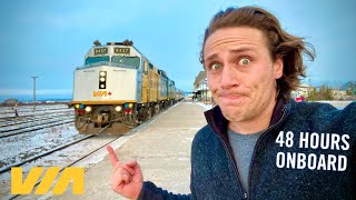 48hrs on VIA Rails MOST NORTHERN TRAIN in Canada [upl. by Ecnedac]