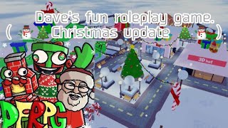 Daves fun roleplay game  Christmas 🎄⛄ update ⛄🎄  how to get characters and skins [upl. by Abas]