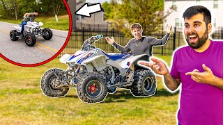 Surprising BRAYDON PRICE with a QUAD HONDA TRX 450R [upl. by Levesque879]