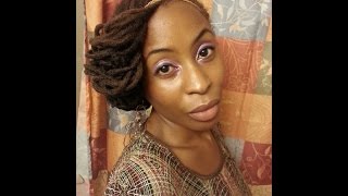 Requested Loc Tutorial Flipped and Tucked Updo No Pins [upl. by Pauwles]