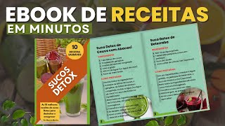 COMO FAZER UM EBOOK DE RECEITAS NO CANVA COM CHAT GPT RAPIDAMENTE [upl. by Tigram13]