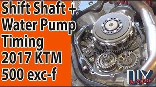 DIY Replace the Shift Shaft and Water Pump 2017 KTM 500 excf [upl. by Hoeve]